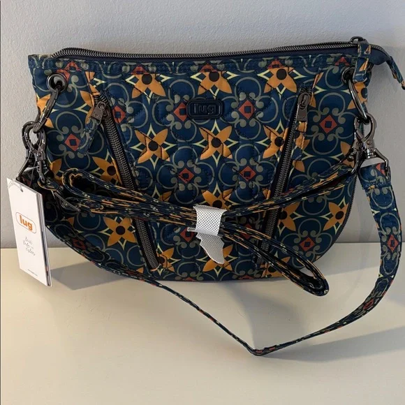 Lug Swivel Crossbody Tiles Teal NWT - Picture 4 of 6